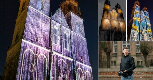 Magdeburg in Light - Lichtinstallation am Westportal - Stefan Haberkorn Magdeburg in Light - Lichtinstallation am Westportal - Stefan Haberkorn