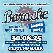 Baracke Revival Party mit den original Baracke DJs und mehr