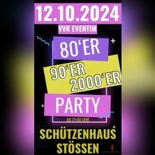 80er, 90er, 2000er Party - Schützenhaus Stößen