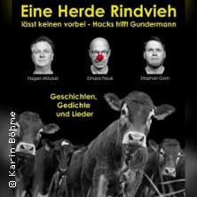 Eine Herde Rindvieh lässt keinen vorbei - Hacks trifft Gundermann