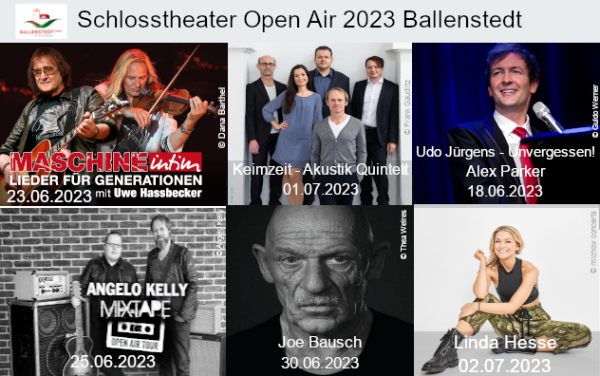 Schlosstheater Open Air 2023 Ballenstedt